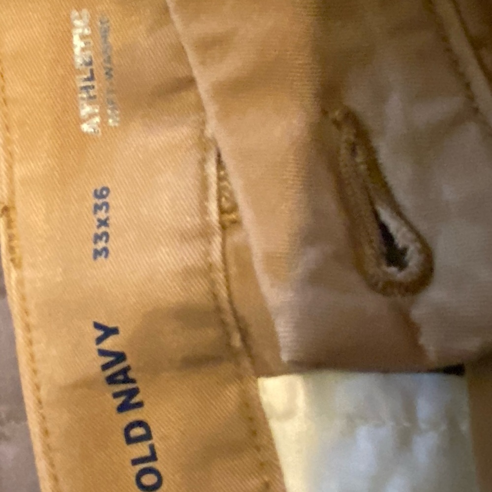 Old Navy 33x36 tan pants